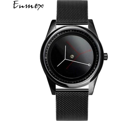 Enmex creative design lady wristwatch branch concept brief stainless steel simple face nature fashion quartz lady watches