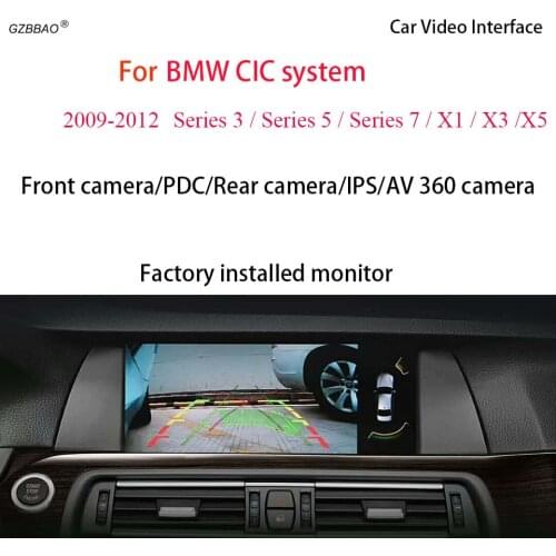 Keep OEM Style Support Knob Control Parking Aid Line Obstacle Mark Rear Camera Box for BMW 09-12 Series 3/5/7/x1/x3/x5