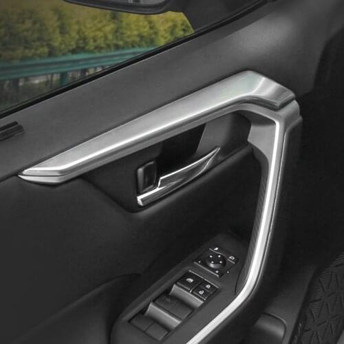 For Toyota RAV4 RAV 4 XA50 2019 2020 2021 Inner Door Handles Frame Strip Decoration Cover Trim