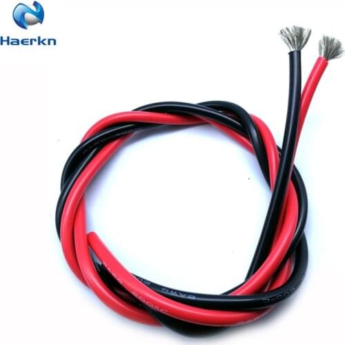 8 AWG 8.367mm2 Electrical Wire Cable 3 Meter [1.5m Black And 1.5m Red] Strands of Tinned Copper Wire solder through quickly