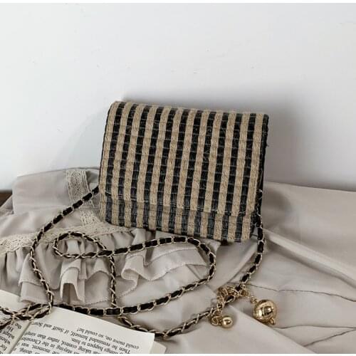 Purple Spirit Bird - Fashion Shoulder Bag designer Women crossbody bags Female straw black Chain bags for women brand 2021