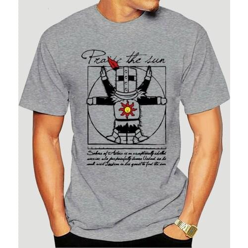 Praise The Sun Dark Souls T-shirt For Plus Size Digital Print Group Shirt-0096D