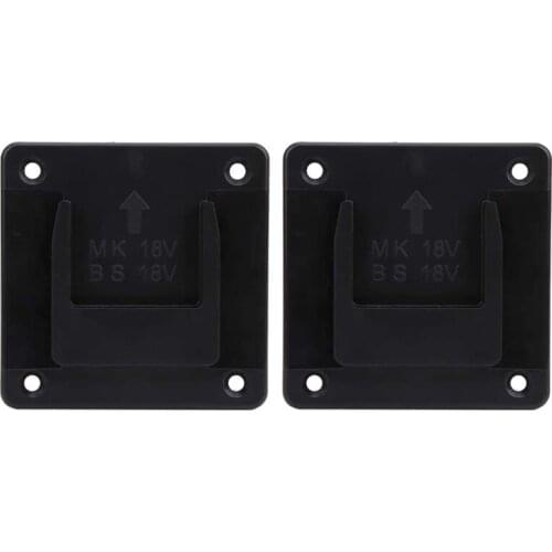 JFBL Hot 2Pcs Machine Holder Wall Mount Storage Bracket Fixing Devices for Makita 18V Electric Tool Battery Tools Accessories