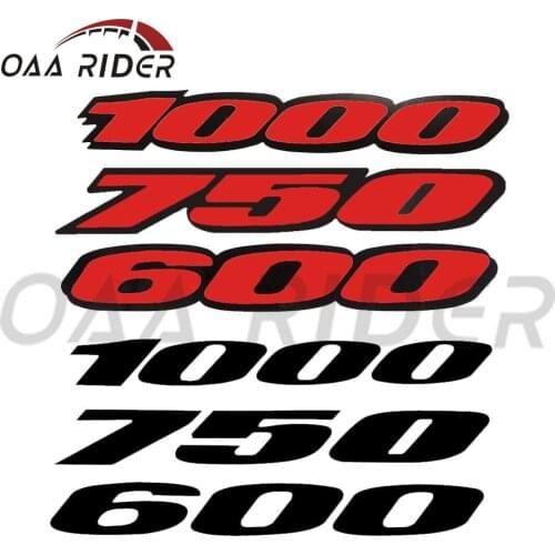 2 Pcs Motorcycle Fairing Tail Sides 600 750 1000 Red Sticker Decal Emblem For Suzuki GSXR 600 750 1000 GSXR600 CBR750 Accessory