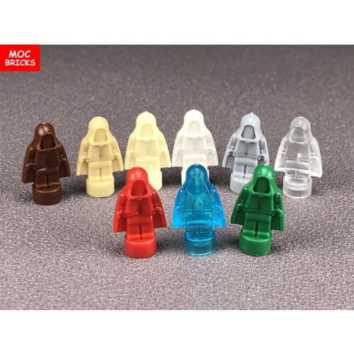 10pcs/lot MOC Bricks Micro Figure 16478 1.8cm Mini Statue Hood Blank Model Custom Unprinted Dolls