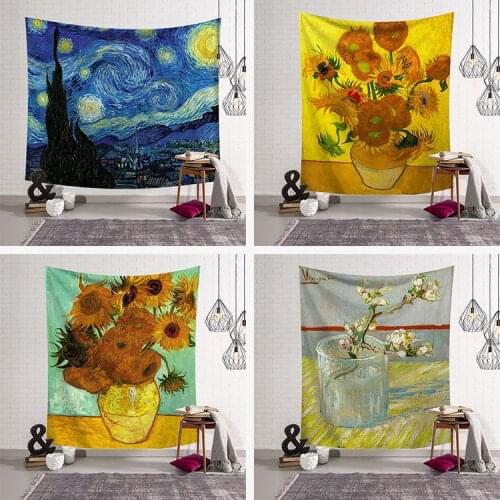 LISM Fashion Sunflower Beach Picnic Rug Bedroom Blanket Decor Curtain Table Cloth Wall Hanging Tapestry Macrame Wall Hanging