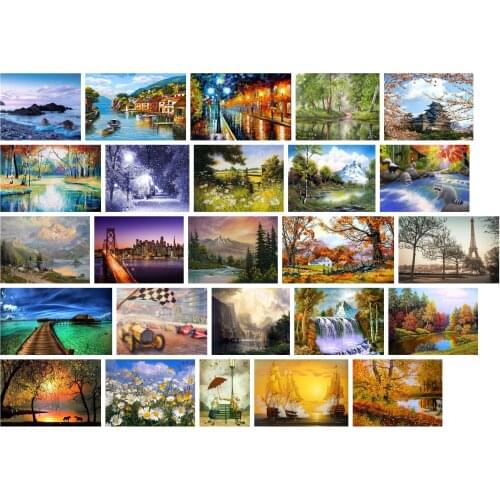 14/16/18/22/25CT Onebookmark gift add Counted Cross Stitch Kit Winter Cabin Chalet Hut Snow Deer and River Brook Creek dim3