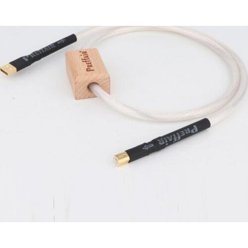 Preffair X420 12 Cores x 1.2mm Silver Plated USB Cable Type A to Type B Hi-end Data Cable For DAC