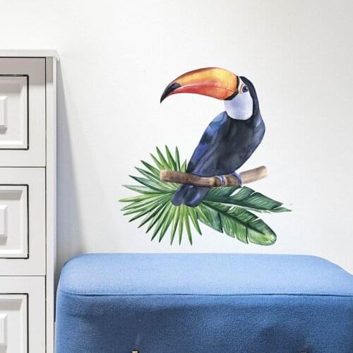 Multicolor Parrot Wall Stickers for Living room Bedroom Kids rooms Wall Decor Nursery Decor Sticker Home Decoration Art Murals