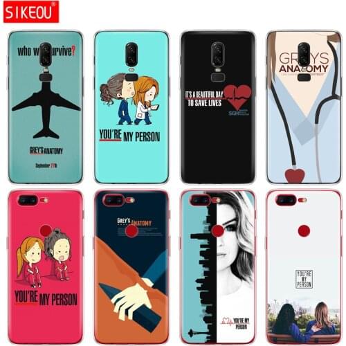 Silicone cover phone case for Oneplus one plus 6 5T 5 3 A3000 A5000 Greys Anatomy