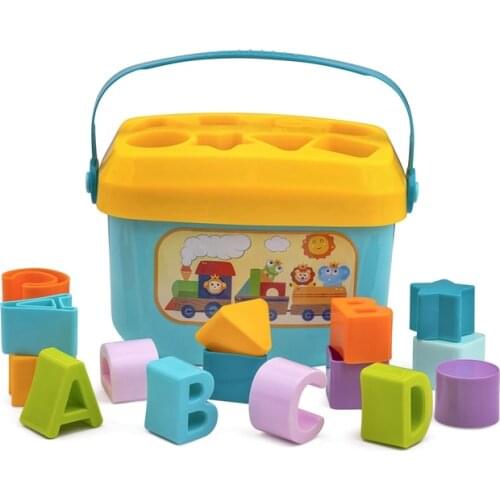 FBIL-Shape Sorter Baby and Toddler Toy ABC and Shape Pieces Sorting Matching Game Developmental Toy for Children 18 Months