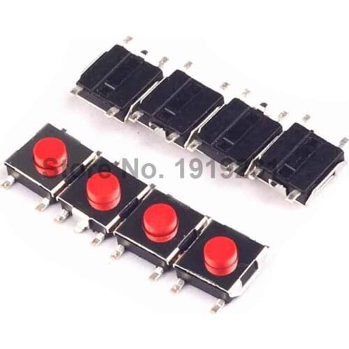 100PCS 6X6X3.1MM 5pin Tactile Tact Push Button Micro Switch 6*6*3.1MM
