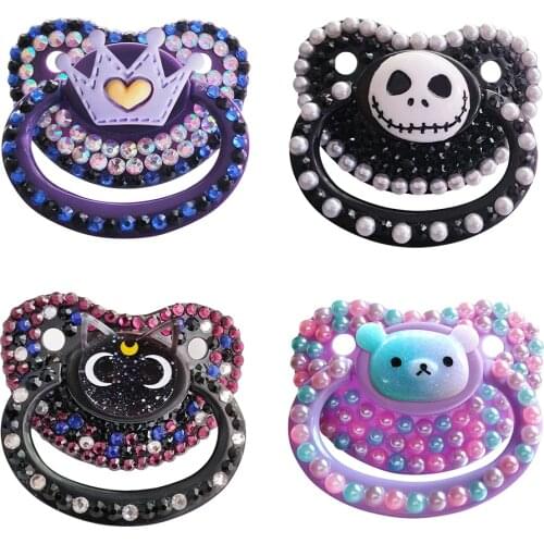 Adult Pacifier Little cat bear Pattern Silicone Adult Plus Size Pacifier ABDL Adult Baby Pacifier Little Space Daddys Girl Dummy