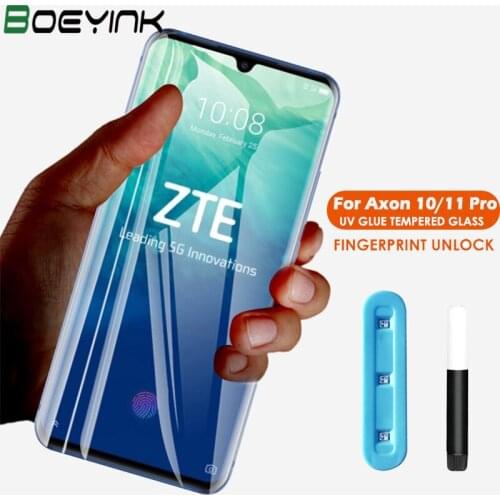 UV Liquid Full Glue Tempered Glass For ZTE Axon 10 Pro 10S Pro Axon10Pro 10SPro Screen Protector For ZTE Axon 11 Pro Axon11Pro