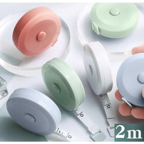 1PC 200cm/79" Tape Measures Portable Retractable Ruler Children Height Ruler Centimeter Inch Roll Tape Macaron