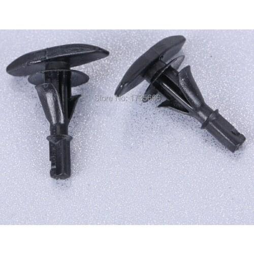 50Pcs Case For Ford N806289-S Nylon Weatherstrip Rivet Retainer Fastener Car Clips 5x15 mm