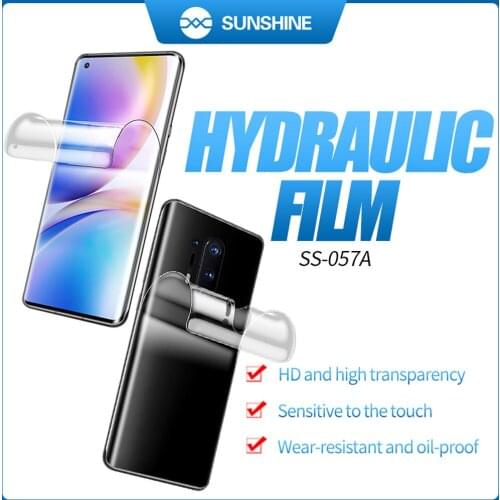 50Pcs SUNSHINE SS057A 057R 057E Hydrogel Film For Samsung S20 FE Mobile Phone Screen Protector Sheet For Film Cutting Machine