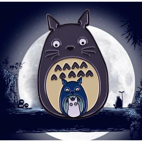 Large Middle Small Totoro Enamel Pin Studio Ghibli Anime Fans Great Gift