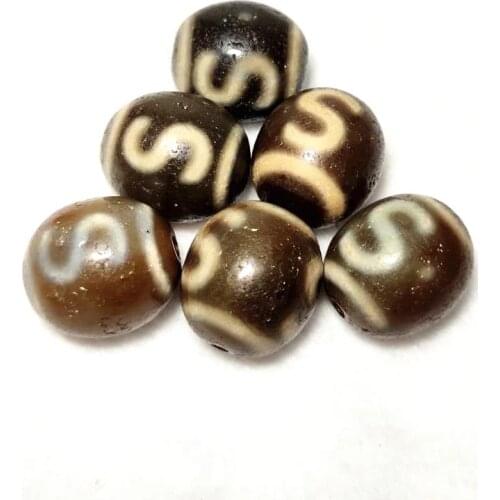 Tibet Agate Dzi Old type agate beads 18*20mm Feng Shui Money Hook Daluo Dzi Men&women amulet jewelry DIY 1pcs/lot Free Shipping