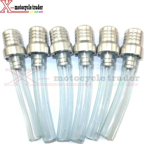 CRF50/CRF70/Klx110/Monkey Bike Motorcross White Aluminum Fuel Tank Gas Cap Vent 6pieces/lot