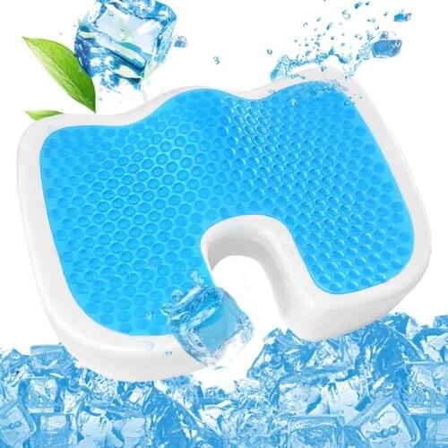 Gel Orthopedic Memory Cushion Foam U Coccyx Travel Seat Massage Car Office Chair Protect Healthy Sitting Breathable Gel Pillows