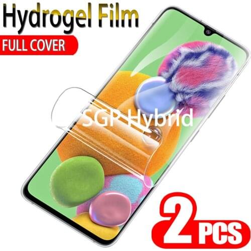 2PCS Hydrogel Film For Samsung Galaxy A90 5G A80 Screen Protector Display Protective Film For samsung a90 5g a80 sumsang film
