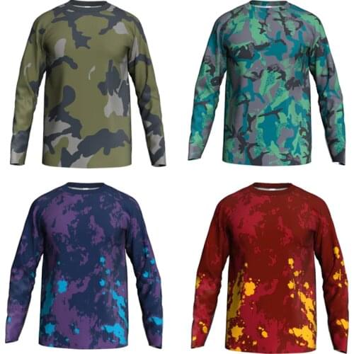 Full Sleeves MTB Jersey Quickdry Motocross Wear Cycling Mountain Bike Clothing Downhill Outdoor Sport Breathable bike ride 2021