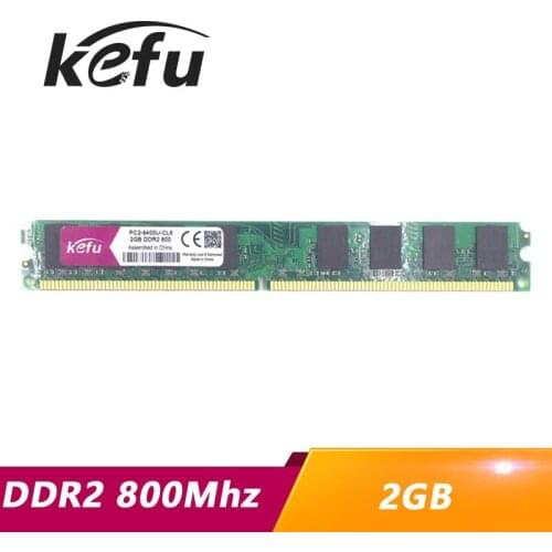 Kefu 2gb DDR2 800 800mhz PC2-6400 DIMM RAM DDR2 2GB 2G 800 mhz Memory Ram Memoria for All Motherboard Desktop Computer PC