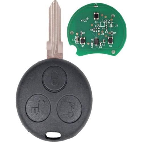 3 Button Remote Key 433Mhz For Mercedes Benz Key Smart Fortwo 450 Forfour Roadster Chiave Auto Key