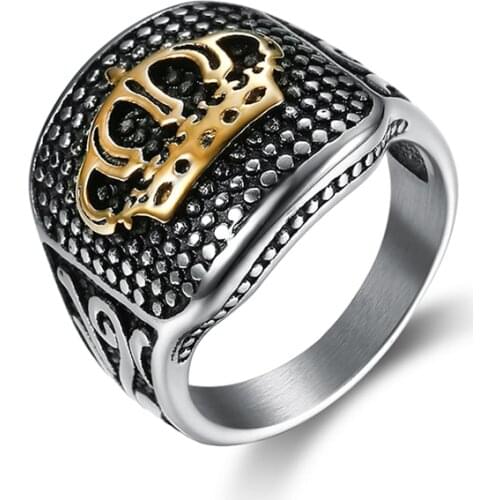 Stainless Steel Rings For Men and Women TITANIUM RING TURKEY DESIGN CROWN LOGO