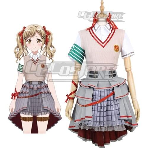 Cosplay Costume Anime Bang Dream! Ichigaya Arisa Poppin'Party Dresses Christmas Halloween Free shipping CG887CZH
