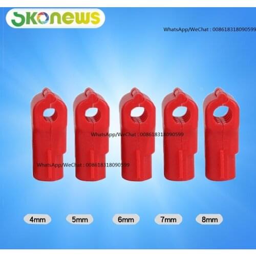 200 pcs competitive White Red Black plastic retail shop display hook anti sweep theft stop lock+2 pcs detacher FOR SUPERMARKET
