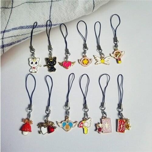 Cute Japanese Style Smart Phone Strap Lanyards for iPhone/Samsung/Xiaomi/Huawei Mobile Phone Strap Hang Rope Girls Phone Charms