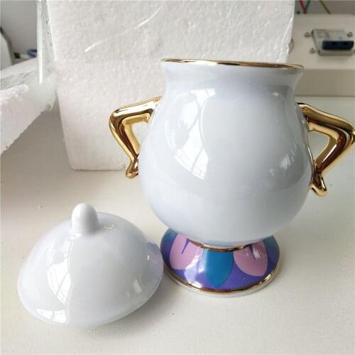Cartoon Beauty Coffee Set Sugar Bowl Pot Potts Chip Teapot Cup Creamer Set Lovely Xmas Birthday Gift Fast Post
