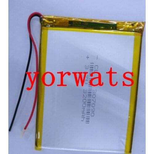 New Hot A Rechargeable Li-ion Cell 3.7V polymer lithium battery 307090 3200mah Large Capacity Batteries For Digital GPS Flat