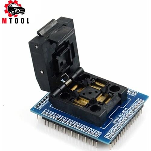 NEW QFP64 TQFP64 LQFP64 socket adapter IC test socket burning 0.5m programmer STM32 QFP64 socket