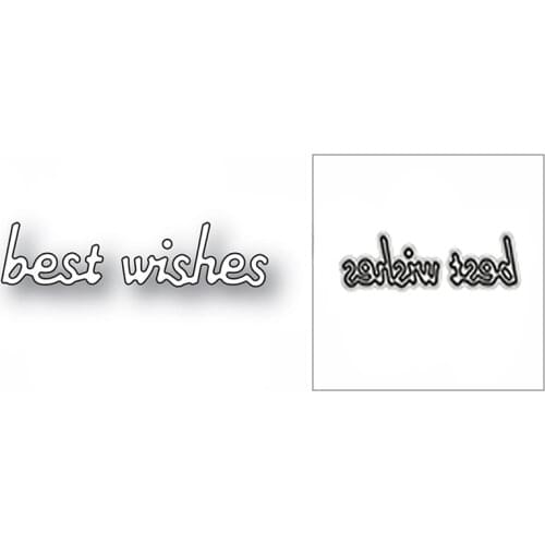 New Christmas Best Wishes Words 2020 Metal Cutting Dies for DIY Scrapbooking and Card Making Decorative Embossing Craft No Stamp