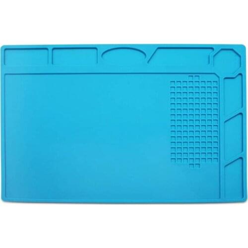 Soldering Mat Solder Pad Insulation Silicone Mat Anti Static for Soldering Brazing Repair Tool Welding Past