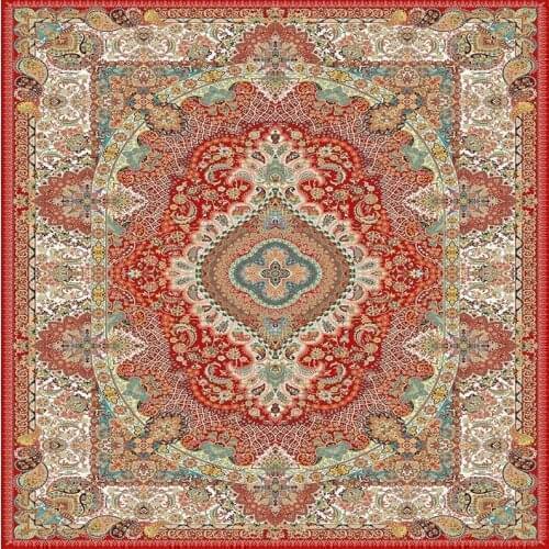 Persian Printed Carpets Living Room Decorative Non-slip Large Rugs Bedroom Parlor Study Floor Big Carpet 120x160cm Rectangle Rug