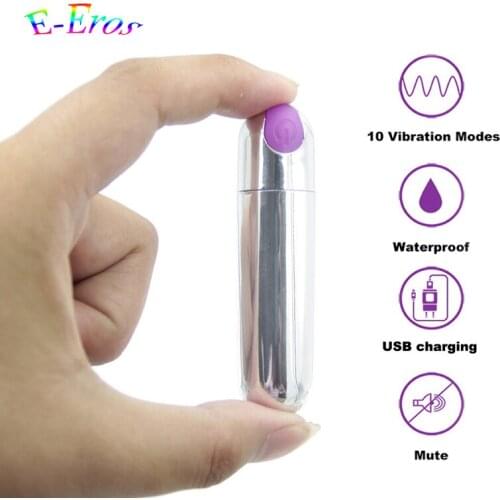 ORISSI Portable Strong Mini Bullet Vibrator 10 Speeds Adult Sex Toys for Woman Mute Clitoris Anal Vibrating Female Masturbator