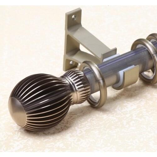 Luxurious Roman rods mute Europe curtain rods single and double rod curtain rods curtains track accessories