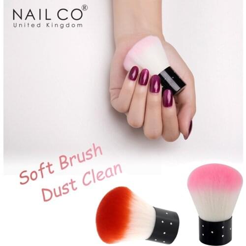 NailCO Cleaning Soft Brush Nail Art Brush Soft Remover Dust Powder Brush Gel Gel Nail Manicure Nail Pedicure Tool Cleaner