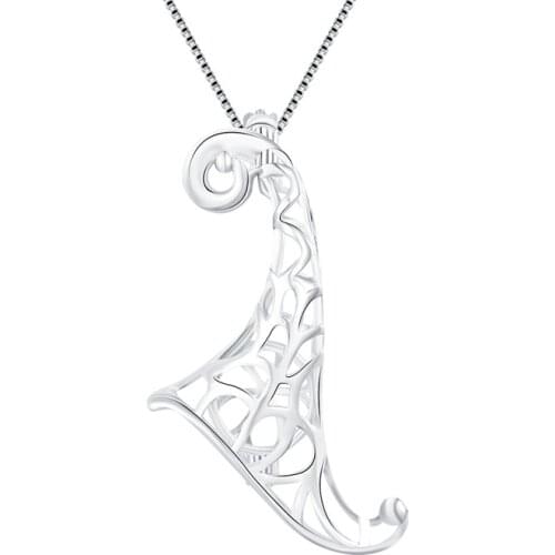 CLUCI 925 Silver Shoes Charms Pendant Jewelry 925 Sterling Silver Cage Pendant Women Christmas Gift Wish Pearl Locket SC155SB