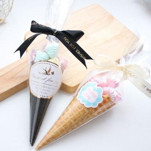 20/50pcs Cones Transprant Plastic Bag Rabbit Gift Bags Carrot Candy Bags Kids Easter Party Decorations Birthday Party Decoration