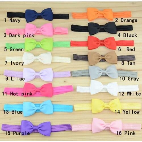 200 pcs/lot , Wholesale Petite Grosgrain Ribbon Bow Headband