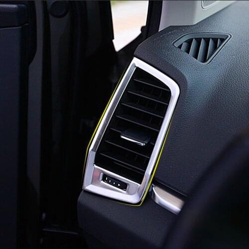Auto Front Middle Left And Right Air Outlets Decorative Frame Trim Cover Sticker For Skoda Kodiaq Karoq Car Interior Accessories
