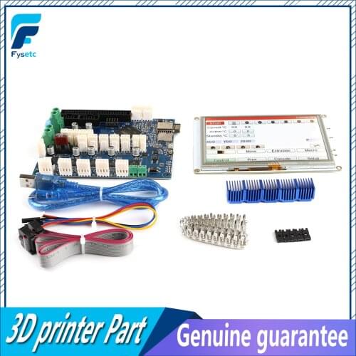 Clone DuetWifi Duet 2 Wifi V1.04 Advanced 32 Bit Electronics With 5'' PanelDue 5i Integrated Color Touch Screen For BLV MGN Cube