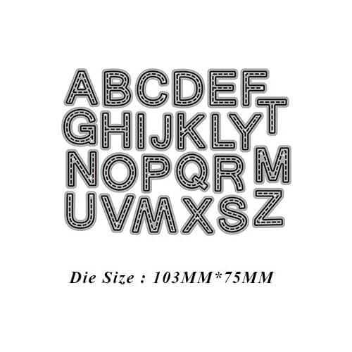 JMCRAFT 2021 26 English Alphabet Metal Cutting Dies Scrapbook Mold Cutting Mold DIY Crafts Handmade New