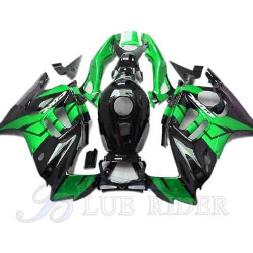 Hot Motorcycle Fairing Kit For HONDA CBR 600 F3 1995 1996 Fairings Parts CBR600F 95 96 Full Bodyworks Black Green + Tank Cover