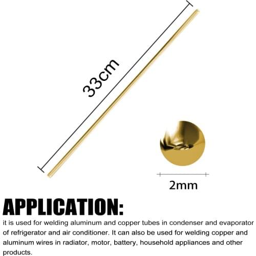 10PCS 1.6mm/2.0mm Brass Welding Rod Welding Wire Bronze Electrode Soldering Rod No Need Solder Powder Welding Rod _WK